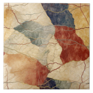 Azulejo Patrón de mármol de tono terrestre