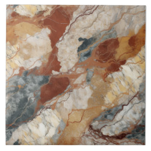 Azulejo Patrón de mármol de tono terrestre