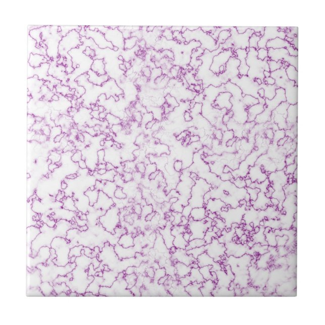 Azulejo Patrón de mármol púrpura (Frente)