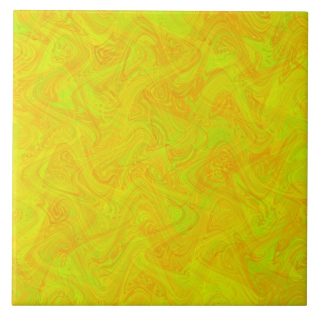Azulejo Patrón de mármol verde naranja (Frente)