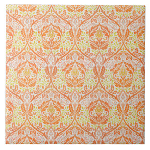 Azulejo Patrón de masa dorada (por William Morris)