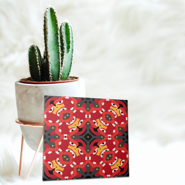 Azulejo Patrón de mezquita de la etnia roja Boho Oriental  (Subido por el creador)