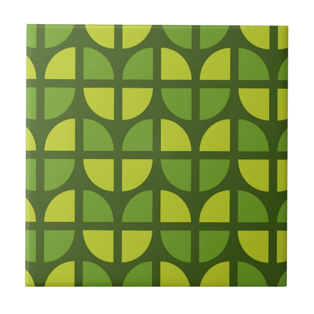 Azulejo Patrón de Mod Retro (Frente)