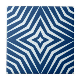 Azulejo Patrón de moda con estrellas blanco y azul M5