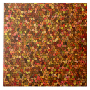 Azulejo Patrón de mosaico amarillo marrón