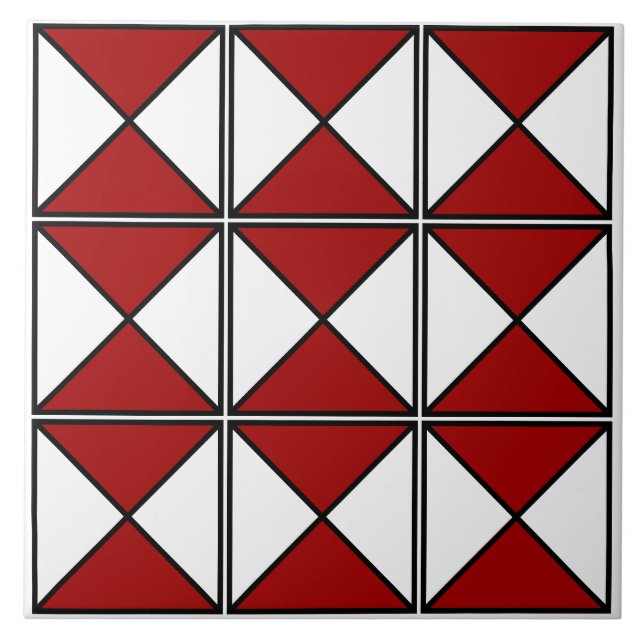 Azulejo Patrón de mosaico de cemento antiguo, cosecha (Frente)