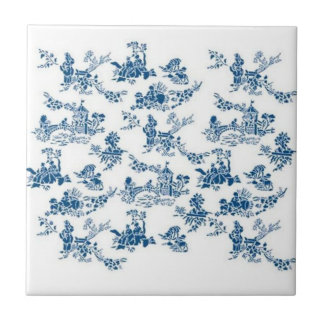 Azulejo Patrón de mosaico de China azul y blanca # 102A