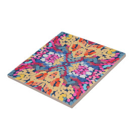 Azulejo Patrón de mosaico de flores localizadas plumeria t