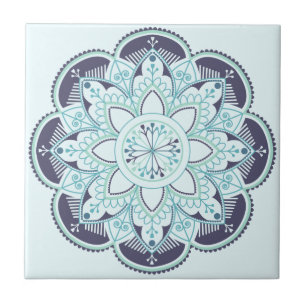 Azulejo Patrón de mosaico de Mandala/Marruecos