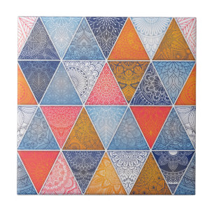 Azulejo Patrón de mosaico de Mandala/Marruecos