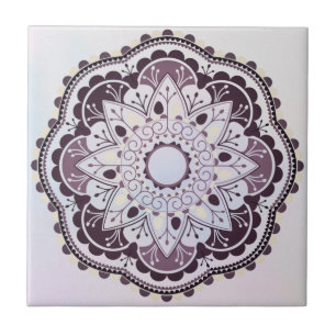 Azulejo Patrón de mosaico de Mandala/Marruecos