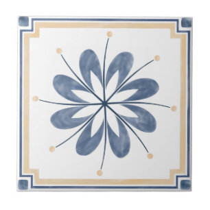 Azulejo Patrón de mosaico de Mandala/Marruecos