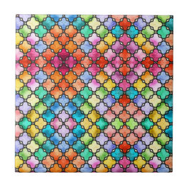 Azulejo Patrón de mosaico del arco iris