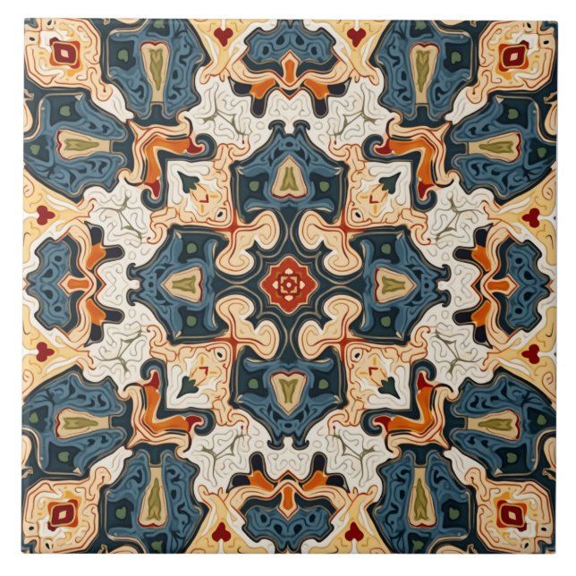 Azulejo Patrón de mosaico geométrico3 (Frente)