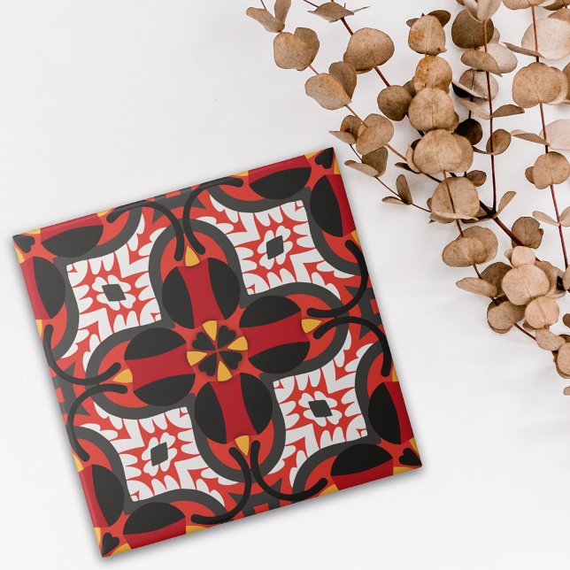 Azulejo Patrón de mosaico geométrico de Boho étnico vibran (Subido por el creador)