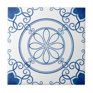 Azulejo Patrón de mosaico Mandala/Marroquí 