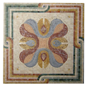 Azulejo - Patrón de mosaico mediterráneo verde