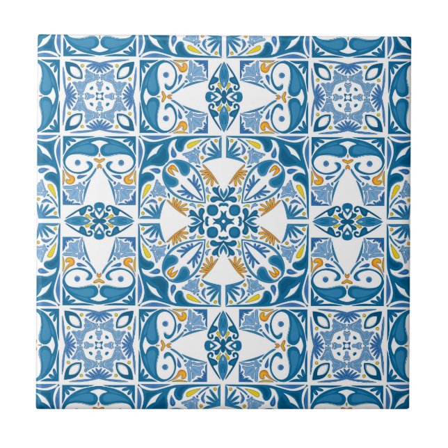 Azulejo Patrón de mosaico portugués (Frente)