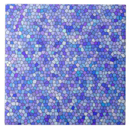 Azulejo Patrón de mosaico púrpura azul