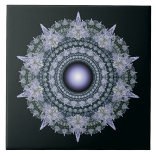 Azulejo Patrón de mosaico radiante fractal