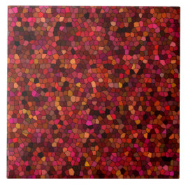 Azulejo Patrón de mosaico rojo