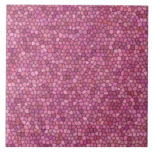 Azulejo Patrón de mosaico rosa