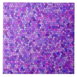 Azulejo Patrón de mosaico rosa púrpura