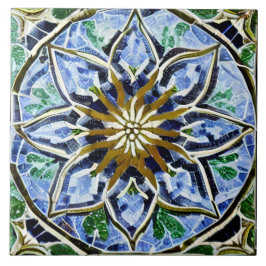 Azulejo Patrón de mosaico simulado en apariencia de vidrio