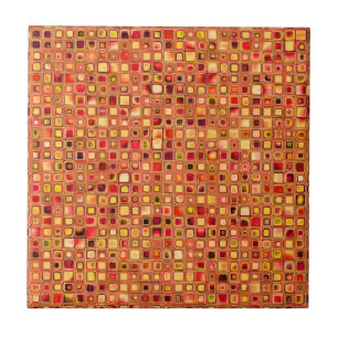 Azulejo Patrón de mosaico texturizado de 'Terracota' nara