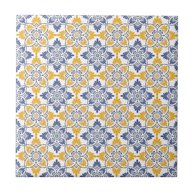 Azulejo Patrón de mosaicos de Portugal (Frente)