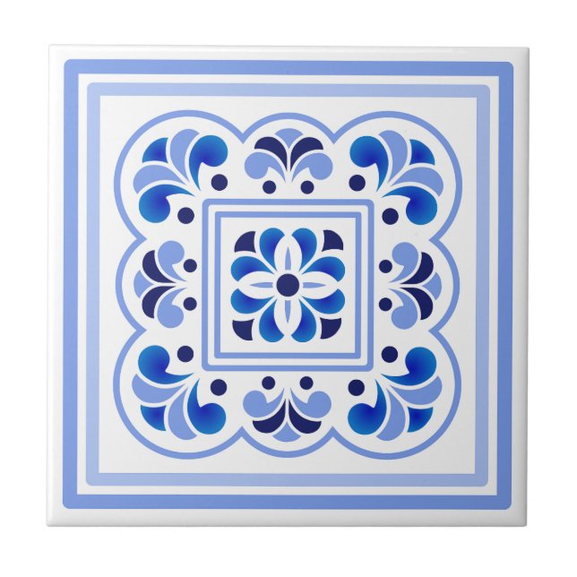 Azulejo Patrón de mosaicos de Portugal (Frente)