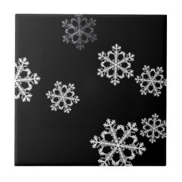 Azulejo Patrón de Navidades de copos de nieve Minimalistas