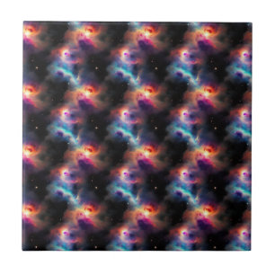 Azulejo Patrón de nebulosas galácticas sinfónicas estelare