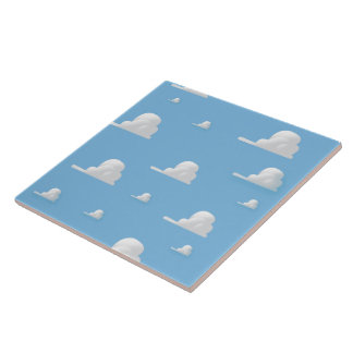 Azulejo Patrón de nube de personalizado corto