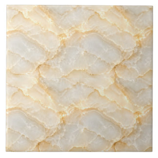 Azulejo Patrón de Onda de Mármol de ónix Dorado Sin Costur