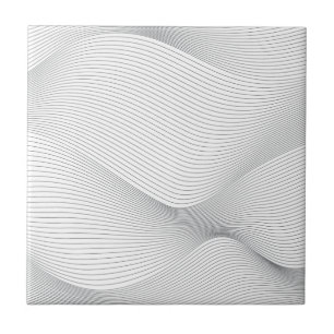 Azulejo Patrón de onda de movimiento moderno, simple, fres