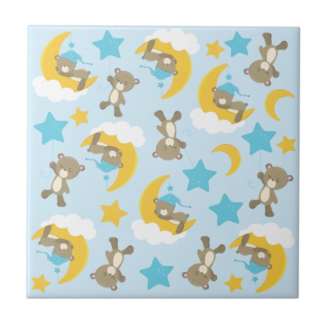 Azulejo Patrón De Osos, Osos Cubiertos, Osos De Teddy, Est (Frente)