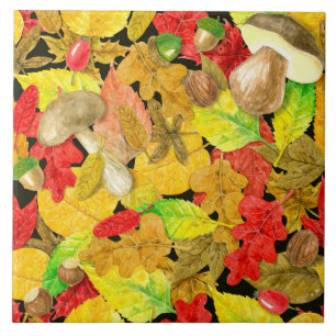 Azulejo Patrón de otoño acuático