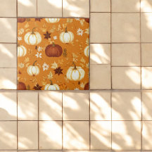 Patrón de otoño y otoño de la calabaza marrón
