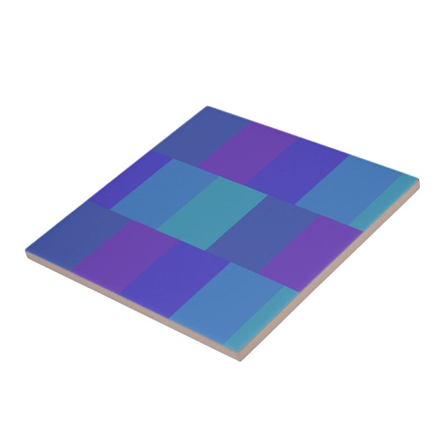 Azulejo Patrón de paleta azul moderno (Lado)