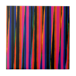 Azulejo Patrón de papel cortado colorido
