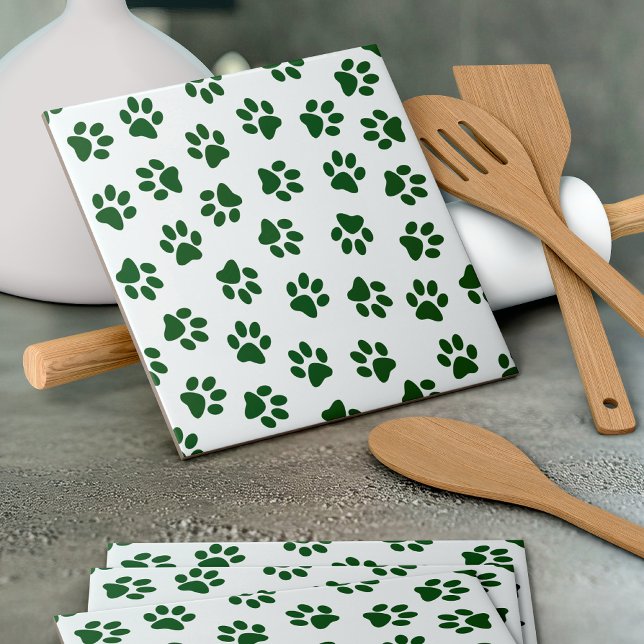 Azulejo Patrón De Paws, Paws De Perro, Papas Verdes (Subido por el creador)