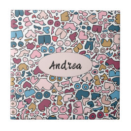 Azulejo Patrón de pecho neutro