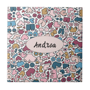 Azulejo Patrón de pecho neutro