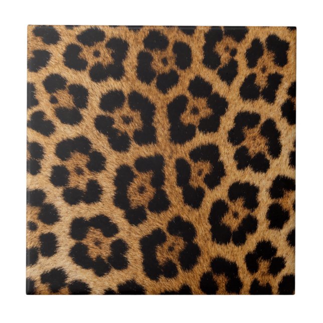 Azulejo Patrón de pelaje de jaguar (Frente)