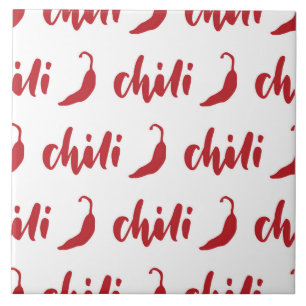 Azulejo Patrón de Peppers para Chili Rojo