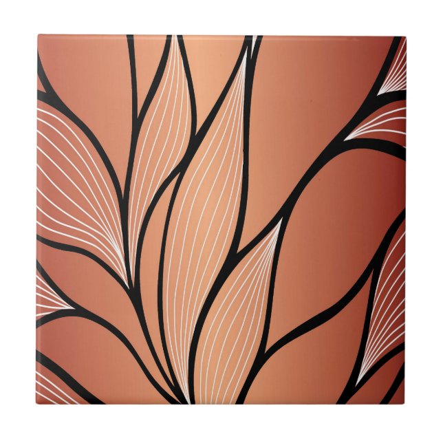 Azulejo Patrón de permiso de bronce de cobre ruso (Frente)