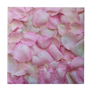 Azulejo Patrón de Pétalos Rosa Rosados