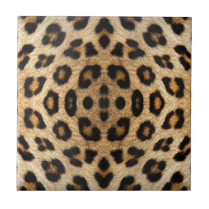 Azulejo Patrón de pieles leopardo de Kaleidoscope