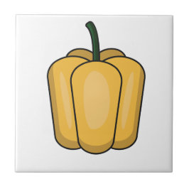 Azulejo Patrón de pimienta dulce de verduras cortas